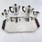 Art Deco Silver-Plated Coffee Set, 1920s, Set of 5 2