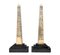 Egyptian Revival Desktop Obelisks in Brass, 1920s, Set of 2 4