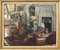 Swedish Artist, Interior, 1930s, Oil on Canvas, Framed 1