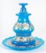 19th Century Water Service in Blue Opaline Glass, Set of 3 9