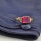 French 18 Karat Yellow Gold Ring with Red Gem, 1930s, Image 3