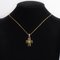 French Modern Diamond 18 Karat Yellow Gold Cross Pendant 3