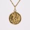 Saint Michel Jungfrau Maria Medaille aus 18 Karat Gelbgold, 20. Jh. 7