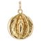 Médaille de la Vierge Marie Saint Michel en Or Jaune 18 Carats, 20ème Siècle 1