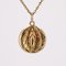 Saint Michel Jungfrau Maria Medaille aus 18 Karat Gelbgold, 20. Jh. 8