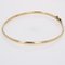 Bracelet jonc ovale moderne en or jaune 18k 7