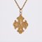 French 19th Century 18 Karat Rose Gold Fleur-De-Lysee Cross Pendant 5