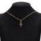 French 18 Karat Yellow Gold Chiseled Regional Cross Pendant, 1950s 3