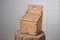 Antica scatola di farina fatta a mano con arte popolare della Svezia settentrionale, Immagine 2