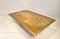 Etched Inlaid Brass Coffee Table with Agate Stone Top by Christian Krekels, 1977 4