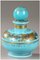 Early 19th Century Perfume Bottle in Turquoise Opaline, 1820s, Set of 4 3