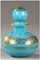 Bouteille de Parfum Début 19ème Siècle en Opaline Turquoise, 1820s, Set de 4 7