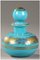 Türkisfarbene Parfümflasche aus dem frühen 19. Jh., 1820er, 4er Set 7