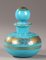 Early 19th Century Perfume Bottle in Turquoise Opaline, 1820s, Set of 4, Image 6