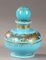 Early 19th Century Perfume Bottle in Turquoise Opaline, 1820s, Set of 4, Image 2