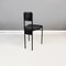Moderner italienischer Stuhl aus schwarzem Metall & Kautschuk, Zeus zugeschrieben, 1990er 4