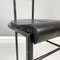 Moderner italienischer Stuhl aus schwarzem Metall & Kautschuk, Zeus zugeschrieben, 1990er 12