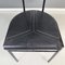 Italian Modern Black Metal and Rubber Chair attributed to Zeus, 1990s 9