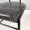 Moderner italienischer Stuhl aus schwarzem Metall & Kautschuk, Zeus zugeschrieben, 1990er 13