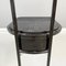 Moderner italienischer Stuhl aus schwarzem Metall & Kautschuk, Zeus zugeschrieben, 1990er 15