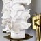 Mid-Century Italian Brass and White Floral Ceramic Wall Lamps attributed to Luigi Zortea, 1949, Set of 5, Image 12