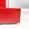 Mid-Century Italian Geometric Pedestal in Red Lacquered Wood, 1980s, Image 12