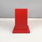 Mid-Century Italian Geometric Pedestal in Red Lacquered Wood, 1980s 3