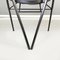 Moderner italienischer Stuhl aus schwarzem Metall mit rundem Gummisitz, Zeus zugeschrieben, 1990er 15