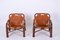 Mid-Century Bamboo and Leather Italian Armchairs and Table by Tito Agnoli, 1960s, Set of 3 16