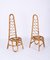 High Back Rattan Chairs, Italy, 1960s, Set of 2, Image 6