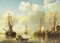 David Kleyne, Paesaggio marino con navi, Dipinto ad olio, Incorniciato, Immagine 2
