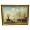 David Kleyne, Paesaggio marino con navi, Dipinto ad olio, Incorniciato, Immagine 1