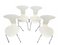 Mosquito Chairs Model 3105 attributed to Arne Jacobsen for Fritz Hansen, Denmark, 1970s, Set of 4 2