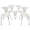 Mosquito Chairs Model 3105 attributed to Arne Jacobsen for Fritz Hansen, Denmark, 1970s, Set of 4 1