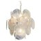 Vintage Italian Murano Chandelier with 24 Iridescent Grit Disks, 1990s 1