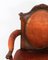 19th Century Victorian Mahogany & Leather Armchair, Image 4