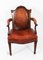 19th Century Victorian Mahogany & Leather Armchair 2