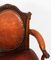 19th Century Victorian Mahogany & Leather Armchair, Image 5