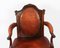 19th Century Victorian Mahogany & Leather Armchair, Image 3