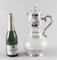 Vintage 20th Century English Silver Plated & Glass Claret Jug, 1980s 17