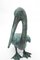 Vintage Bronze Verdigris Pelicans, 20th Century, Set of 2 9