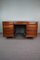 Partner Desk with Allure Inlaid & Blue Leather, Image 4