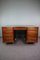 Partner Desk with Allure Inlaid & Blue Leather 1