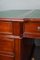 Sprechender Partner-Schreibtisch mit grünem Leder-Intarsien 6