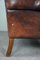 Vintage Brown Wing Armchair 10