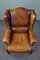 Vintage Brown Leather Armchair 6