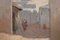 Louis De Broca, Street Scene, Kasbah of the Oudayas, Morocco, 1900s, Oil, Framed 7