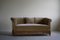 Geschwungenes dänisches Art Deco Sofa aus grünem Velours, 1940er 12