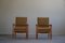 Danish Art Deco Armchairs in Oak and Fabric, 1940s, Set of 2, Image 9