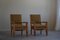 Danish Art Deco Armchairs in Oak and Fabric, 1940s, Set of 2, Image 8
